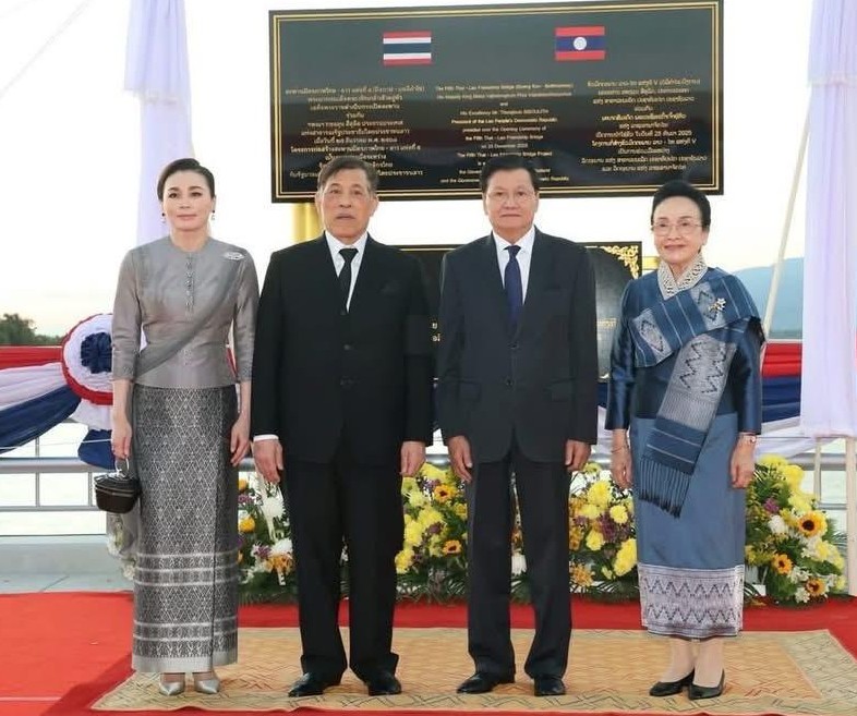 ພິທີເປີດການນໍາໃຊ້ຂົວມິດຕະພາບ ລາວ-ໄທ ແຫ່ງທີ V ຢ່າງເປັນທາງການ